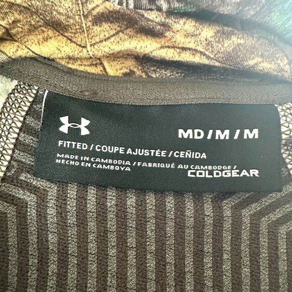 Under Armour Women’s Camo ColdGear Turtleneck Long Sleeve Fitted Medium - Picture 4 of 11